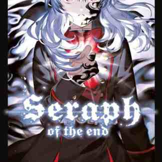 Personaggio anime con poteri magici e aspetto dark, copertina manga Seraph of the End.