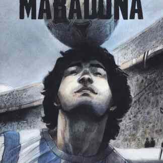Fumetto su Diego Maradona, ritratti e storie sportive iconiche, arte e passione calcio.