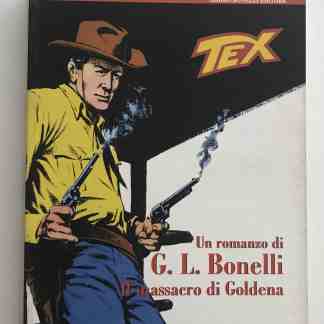 Alt text: Copertina di Tex, il fumetto western con Tex Willer, protagonista armato, in stile vintage.