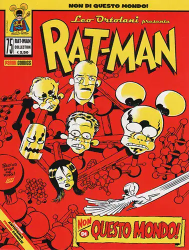 Copertina di Rat-Man con personaggi protagonisti 80s, stile classico.