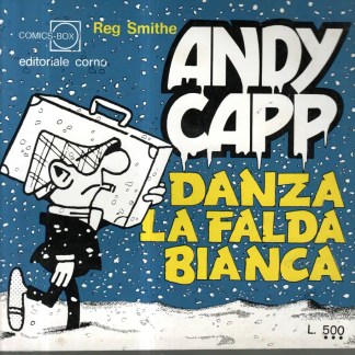 Immagine di Andy Capp, fumetto italiano, copertina, é un classico illustrato, perfetta per collezionisti di fumetti vintage.