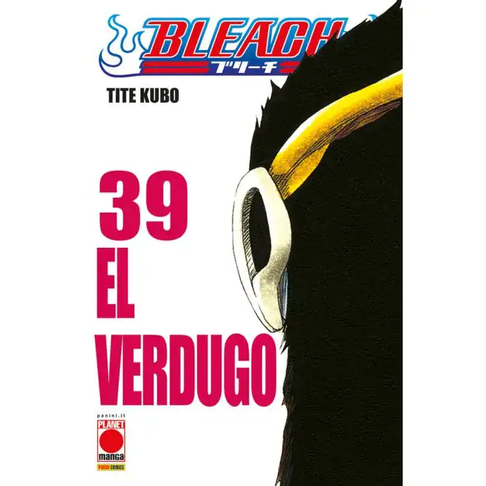 Copertina manga Bleach El Verdugo di Tite Kubo con personaggio mascherato in primo piano.