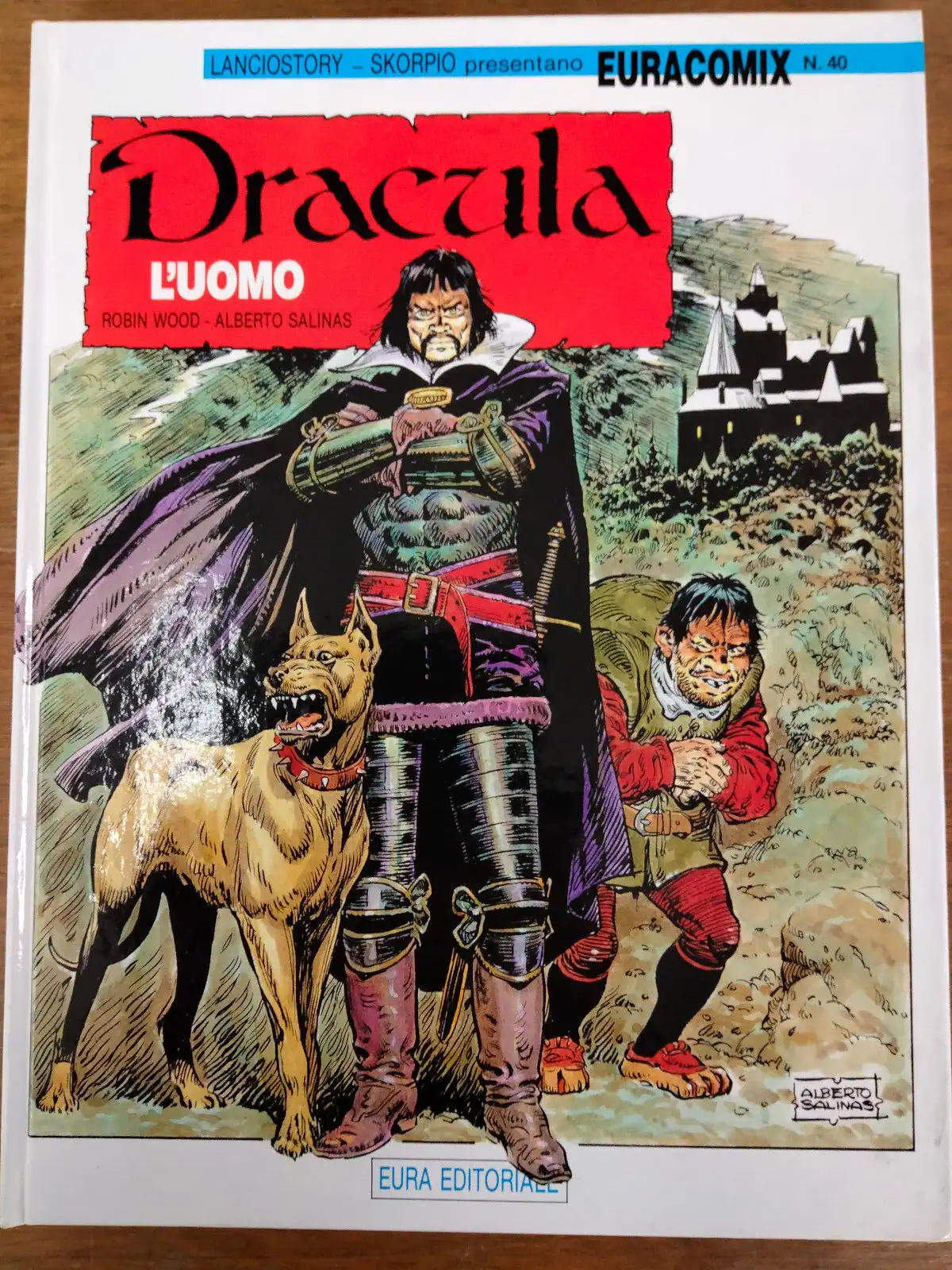 Illustrazione di Dracula e personaggi, horror e fantasy, copertina fumetto Dracula Draculea.