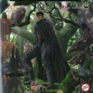 Copertina di manga fantasy epico.