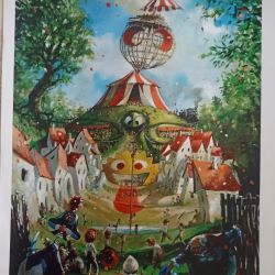 Pinocchio 'Il Paese Dei Balocchi' MAX FREZZATO- Stampa firmata