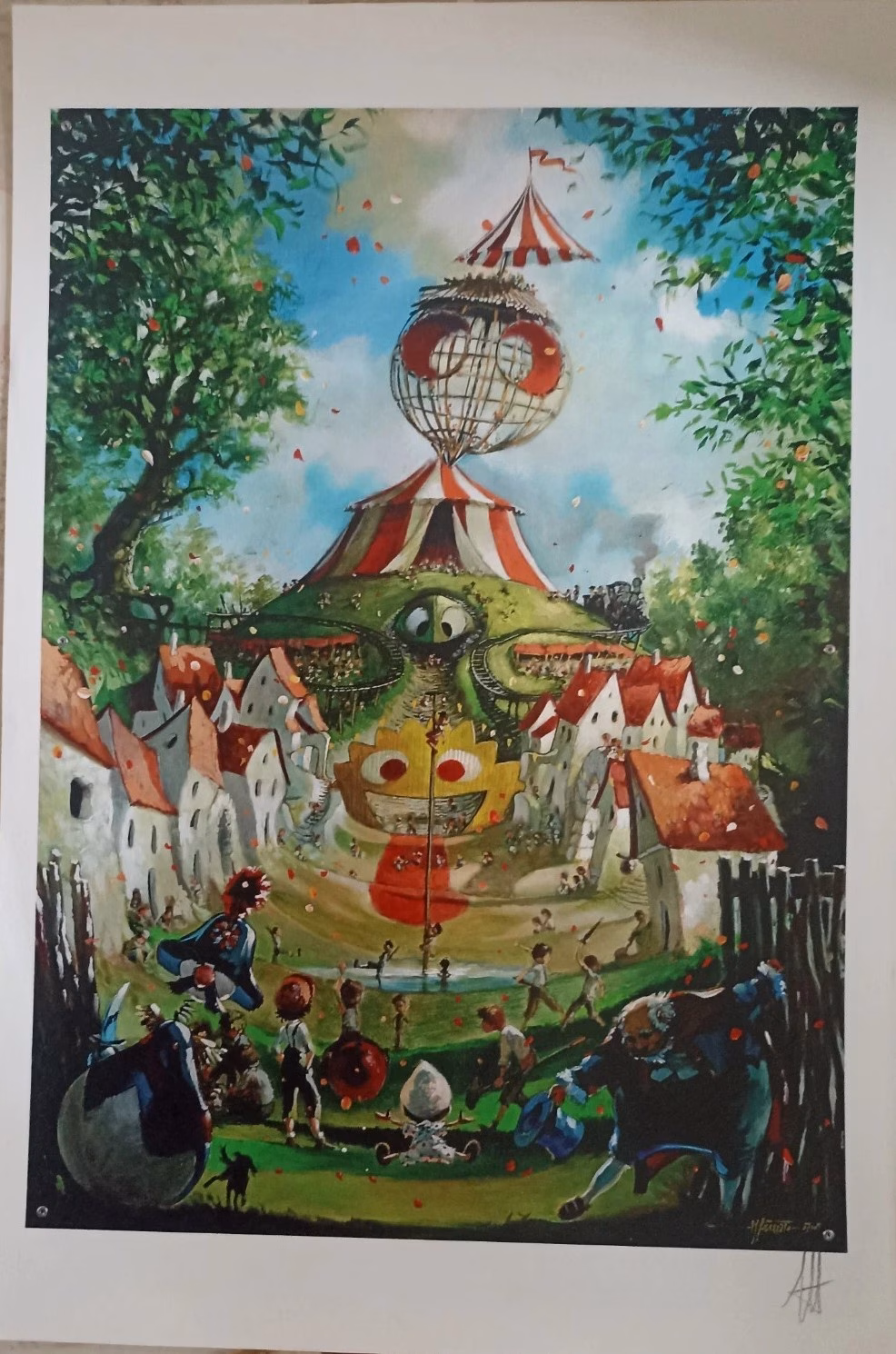 Pinocchio 'Il Paese Dei Balocchi' MAX FREZZATO- Stampa firmata