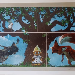 Pinocchio 'Pianta i denari' MAX FREZZATO- Stampa firmata