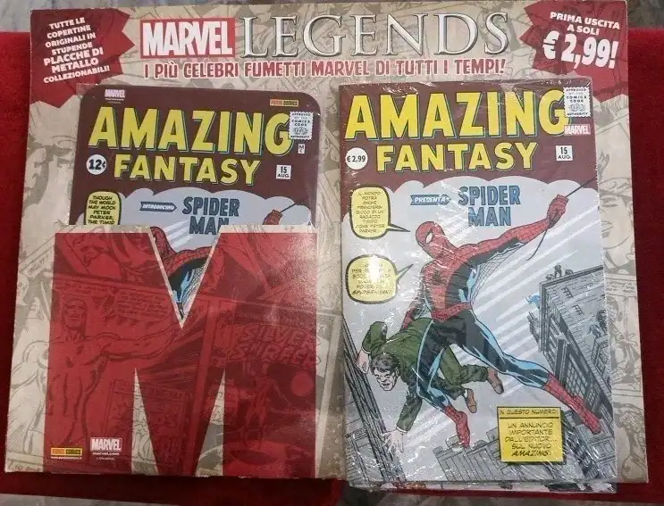 Fumetti Marvel Spider-Man, edizione speciale Marvel Legends con copertina iconica.