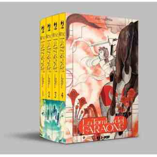 Viene con 4 volumi, manga di avventura e mistero, storie di Antico Egitto e battaglie epiche.