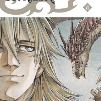 Dragone e eroe in manga fantasy.