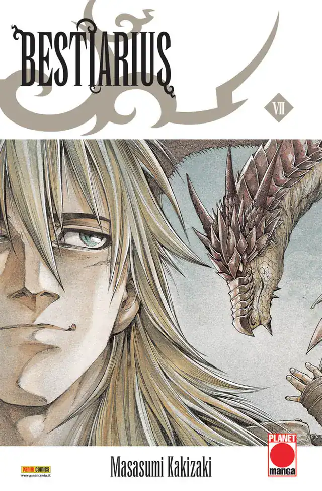 Dragone e eroe in manga fantasy.