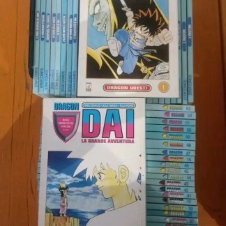 Copertina manga Dragon DAI La Grande Avventura, volumi 1 e 54, serie di fumetti giapponese.