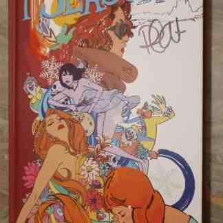 Alt text: Copertina di un fumetto con personaggi colorati e dettagli artistici delle stagioni.