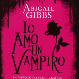 Copertina del romanzo Dark Heroine di Abigail Gibbs con motivo rosa e silhouette di un fiore.