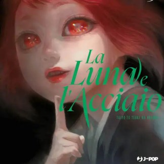 Ragazza con occhi luminosi e capelli rossi, simbolo di magia e mistero, protagonista di “La Luna e l’Acciaio”.