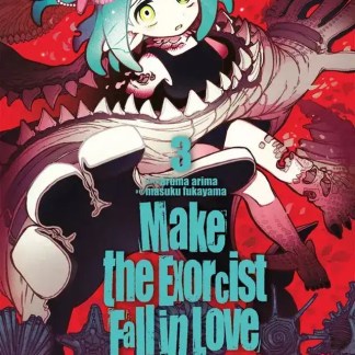 Immagine di un manga con una giovane protagonista in stile horror con creature mostruose.