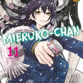 Immagine di Mieruko-chan con personaggio principale e sfondo spettrale.