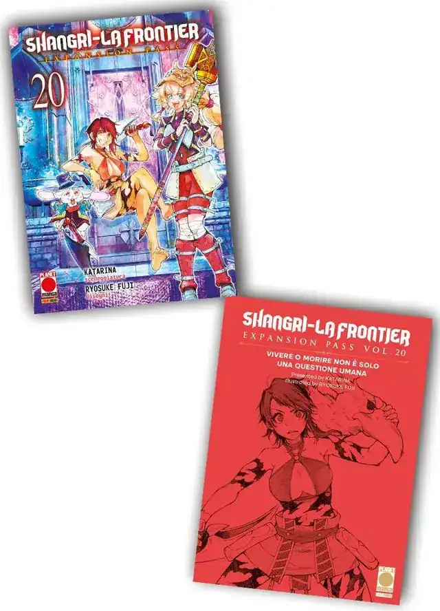 Personaggi manga Shangri-La Frontiers con stile anime colorato.