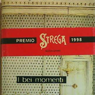 Copertina del libro "I bei momenti" di Enzo Sicilia, vincitore Premio Strega 1998, con dettagli antichi e stile siciliano.
