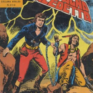 Sceneggiatura e disegni di avventura su una montagna maledetta con eroi e chain, stile fumetto classico.