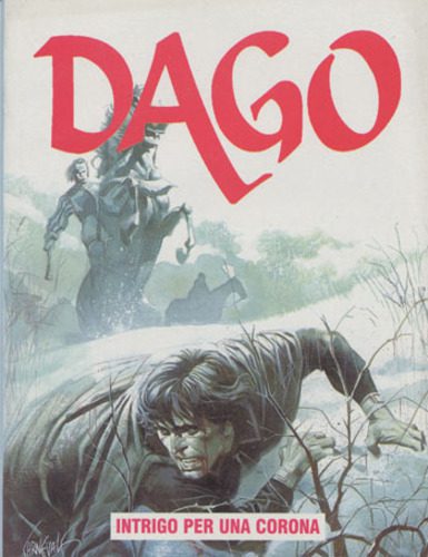 Immagine di Dago, eroe dei fumetti, in azione durante un caso di intrigo e avventura.