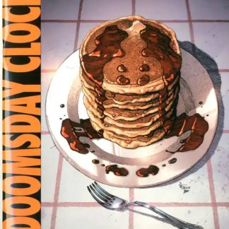 Fantasiose frittelle di pancake con cioccolato e sciroppo d'acero. Perfette per colazione o dolce.