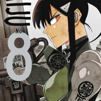 Alt: Personaggio di Kawaki dalla serie "Boruto" con dettagli di stile manga e background urbano.