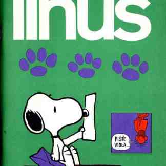 Fumetto di Snoopy con casella e pavimentazione rossa, immagine classica di Peanuts.