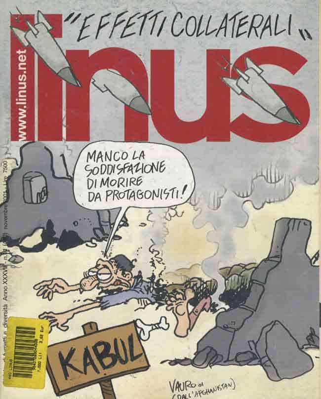 Effetti collaterali di infezioni e pandemie satira fumetto.