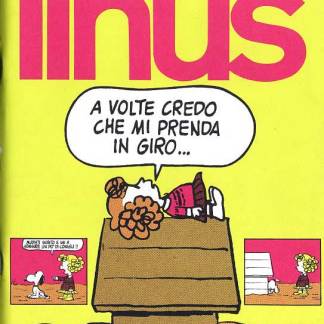 Alt: Copertina di "Inus" settembre 1974, fumetto italiano umoristico, rivista di comic strip.