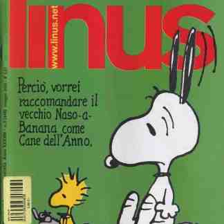 Immagine di Peanuts con Snoopy e Woodstock, copertina di una rivista a tema fumetti.