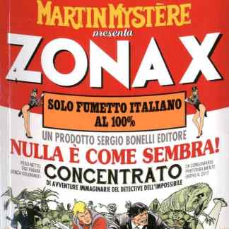 Fumetto italiano Zonax, avventure detective e illustrazioni originali di Martin Mystère.