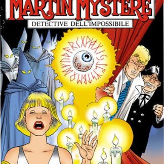 Dettaglio copertina fumetto Martin Mystère, enigmi e misteri.