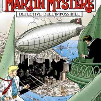 Zeppelin e detective Martin Mystère su un album di fumetti originale.