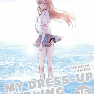 Ragazza manga in abito leggero al mare, stile anime, atmosfera estiva, illustrazione manga.