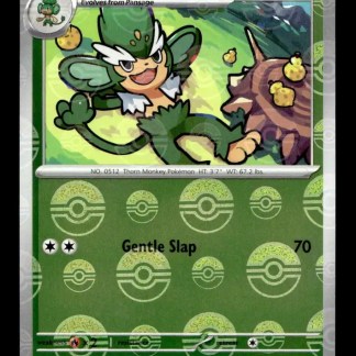 Simisage carta Pokémon illustrata.