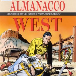 Copertina di Tex Almanacco West, anni '90, fumetti western classic.