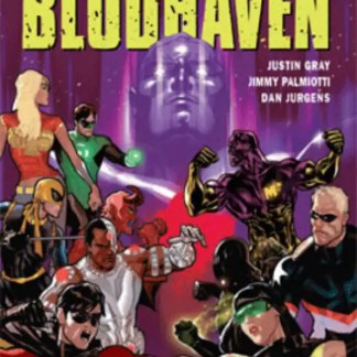 Illustrazione di supereroi con personaggi colorati e potenti, ambientazione fantasy di avventure epiche.