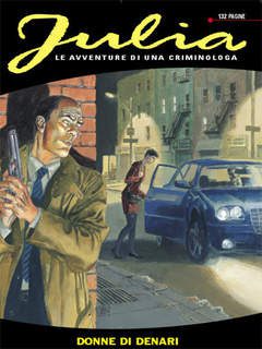 Detektive di Denari in azione con auto d'epoca in ambientazione noir.