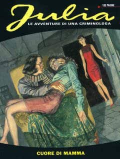 Immagine di una scena drammatica con tre donne in un fumetto noir italiana.