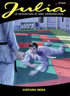 Immagine fumetto di Julio in un'azione di investigazione criminosa.