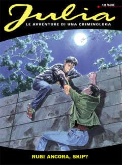 Azione di un fumetto poliziesco con duellanti in un contesto notturno.