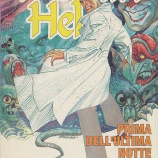 Copertina di Martin Helfy, fumetto horror vintage anni '80 con personaggi spaventosi e atmosfere misteriose.
