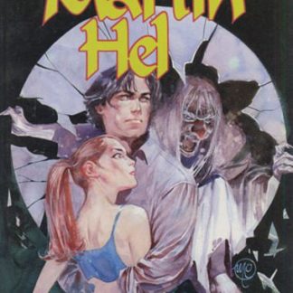 Cover di Martin Hed con scena horror e protagonista femminile.