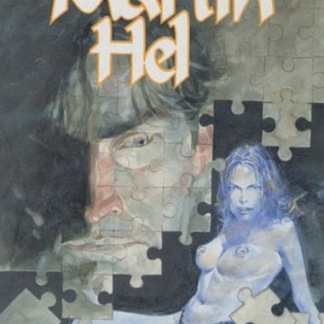 Pannello di fumetti Martin Hel, horror e thriller.