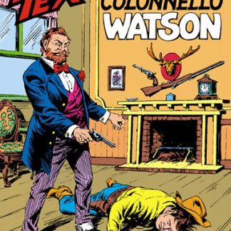 Illustrazione di Tex con un nemico caduto a terra.