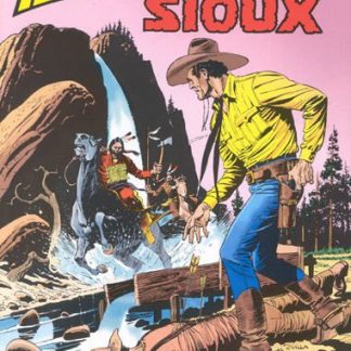 Copertina fumetto Tex Le colline dei Sioux, cowboy e wapiti nel West.