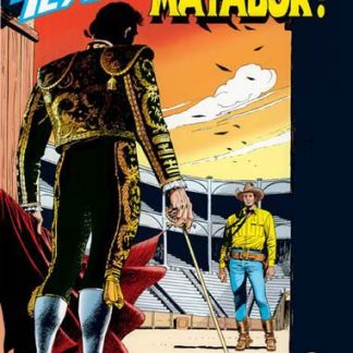 Matador con abito tradizionale in stile spagnolo, sfondo arena.