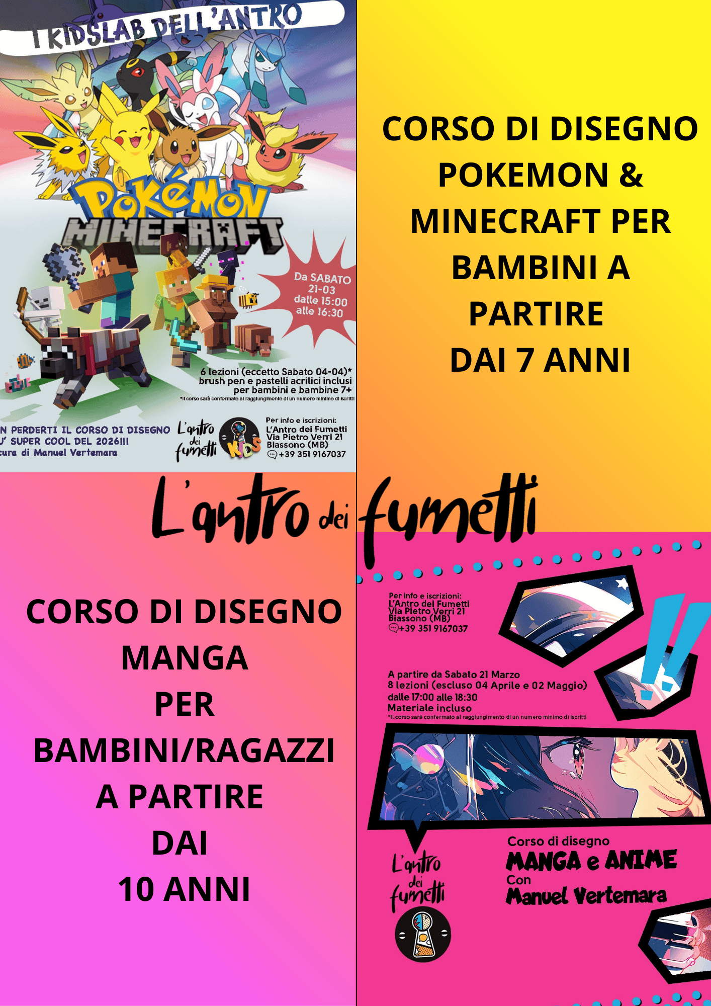 Corsi di disegno in partenza!