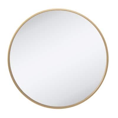 KIMIC OGLEDALO OKRUGLO FI 100 MATT ZLATNI OKVIR BEZ RASVJETE 61-GSRM100100-G